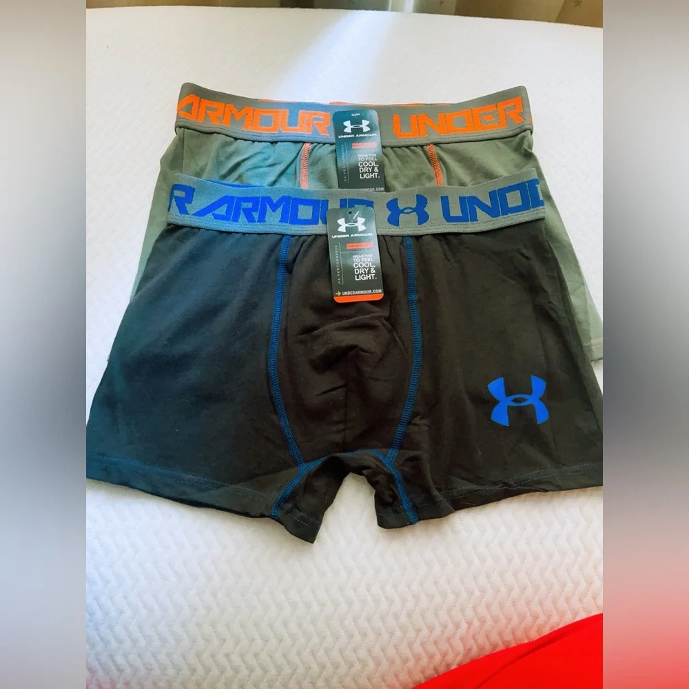 Men 2-Pack Under Armour UA Charged Cotton‎ Boxerjock  Underwear M